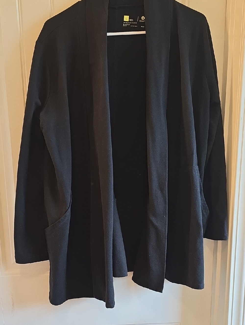 Xersion Black Open-Front Blazer Jacket